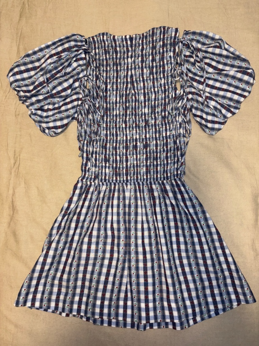 Damson Madder Becca Bubble Mini Dress - Size 8 - Picture 3 of 9